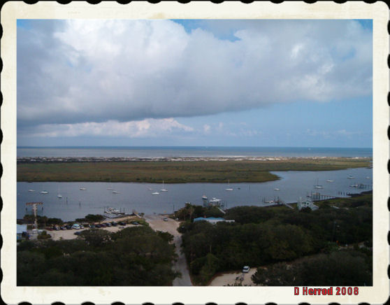 View from top of the lighthouse.