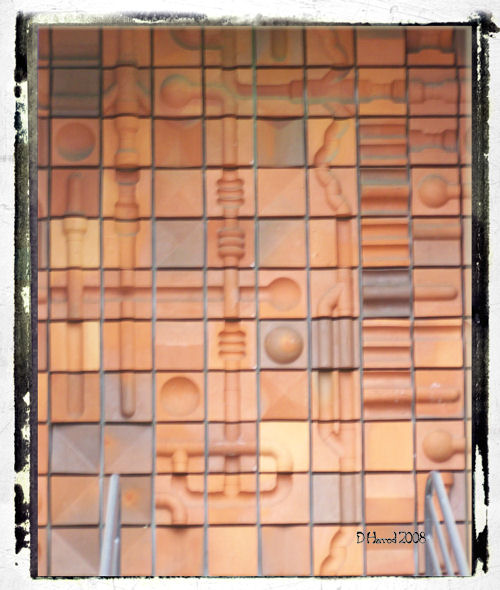 Mural on a building at UF