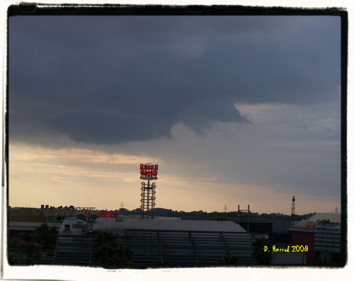 In the far right hand corner you can see the tower ride from Islands of Adventure.