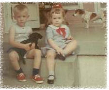 Polly is in the background