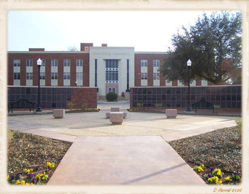 Alumni Wall that contains the name of every graduate from the first class to the most recent class.