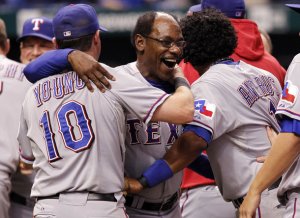 Rangers advanced to ALCS.