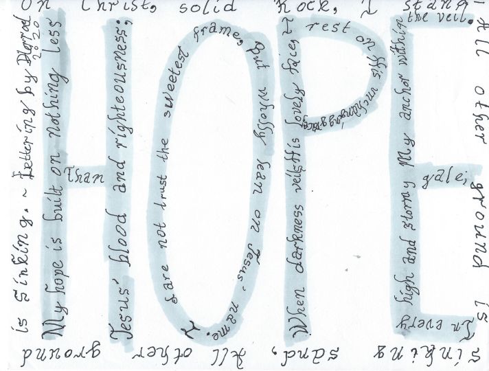 Caligraphy - The Solid Rock