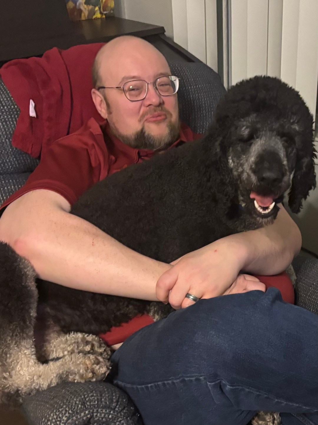 The Big Guy and Leo, The Redneck Poodle.